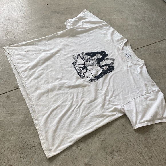 Port and Company Other - Aerosmith Draw The Line Caricature Tee